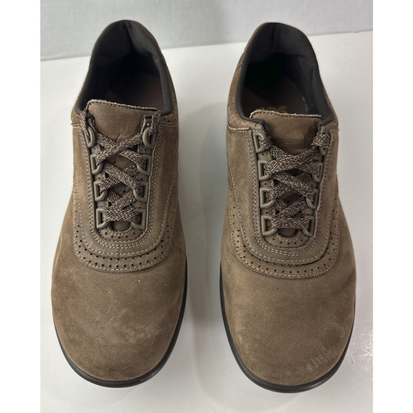 SAS Walk Easy Walking Shoes Women's US 9.5 M Brown Suede Lace Up Comfort USA - Picture 12 of 12
